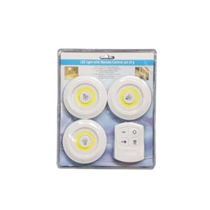 Led Light With Remote Control Set Of 3