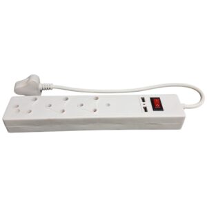 Safety Shuttered 3Way + 2Usb 16A