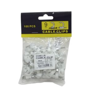 Shanlin/Zap Cable Clip Round 9Mm 100Pc