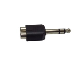 6.3Mm Stereo Male To 2Rca Female Adaptor