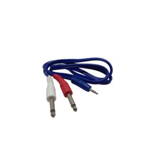 3.5Mm Stereo Male To 2X6.3Mm Mono Male 1M Cable