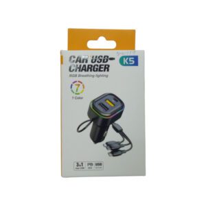Car Usb Charger 3 In 1