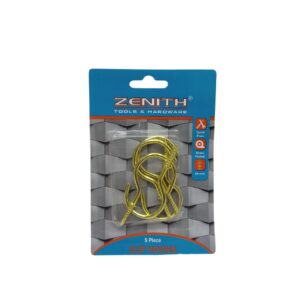 Zenith Cup Hooks Brass Plastic 50Mm 5Pc