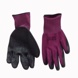 Purple And Black Gloves