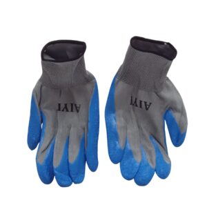 Blue And Grey Gloves