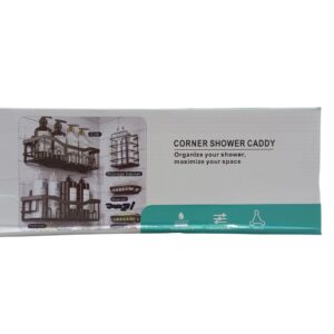 Corner Shower Caddy 3Pcs Black Steel