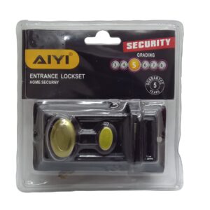 Aiyi Door Rim Night Lock Black