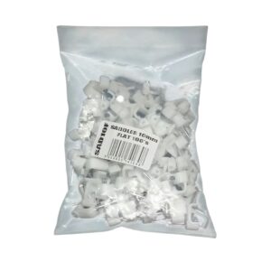 Saddles 10Mm Flat 100Pc