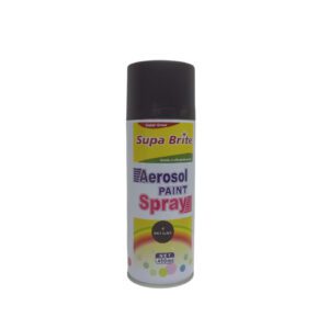 Supa Brite Aerosal Paint Matt Black 450Ml No.4