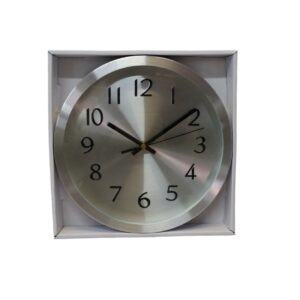 Silver Face Clock