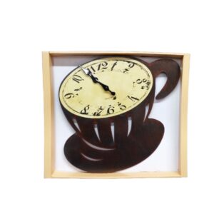 Clock Wall 38X35cm Tea Cup