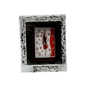 Clock H/Flower/Hearts 13X10.5Cm
