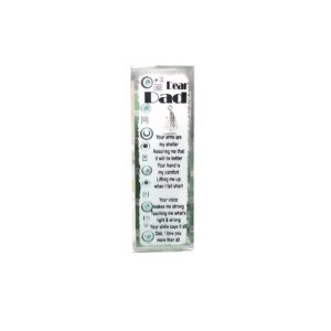 Plaque Dear Dad 18X6cm