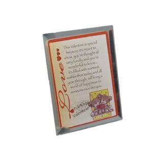 Glass Plaque Valentine (Assorted Messages)Medium Size
