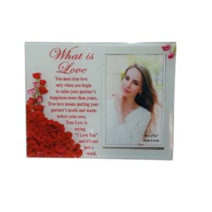 Plaque Glass Photo Plaque Love 22X17cm