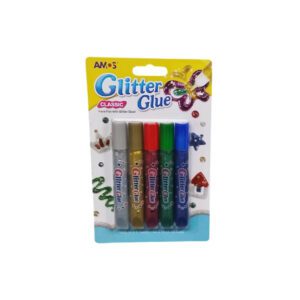 Amos Glitter Glue 10.5Ml 5Pcs