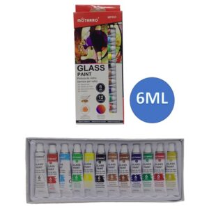 Motarro 6Ml Glass Paint 12Pc Mp053