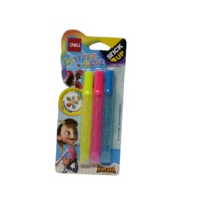 Deli Shiny Glitter Glue 3Pc