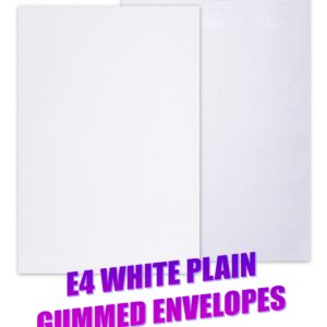 E4 White Plain Gummed Envelopes (Each)