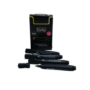 Croxley Permanent Marker Black (Each) 2.5Mm Bullet Tip