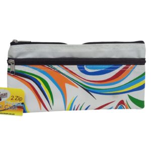 2 Zip Strip Pencil Bag