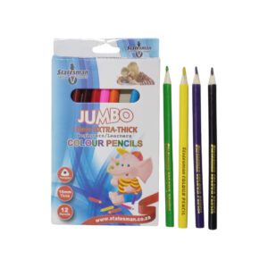 Statesman Beginners Jumbo Pencil Colors 12S