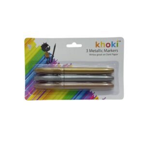 Markers Metallic 3Pce (Writes Great On Dark Paper)