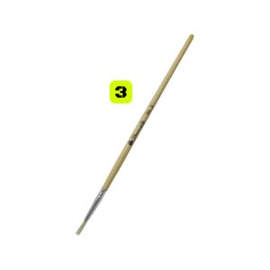 Trefoil Artist Round S/Handle Paint Brush #3