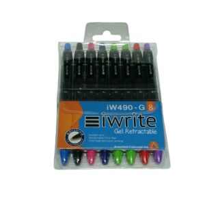 Iwrite Colorful Gel Retractable Pens Wallet 8