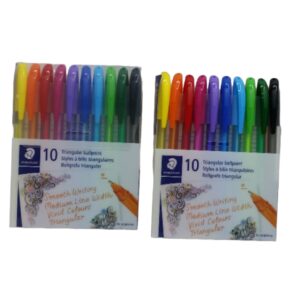 Assorted Colour Ballpoint Pens Pack Of 10 Ball432