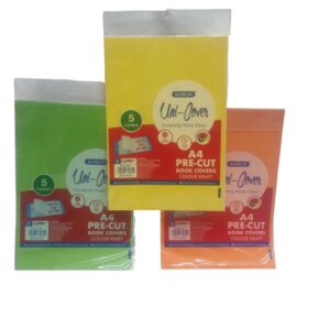 Color Kraft Pre Cut Book Covers 5'S A4