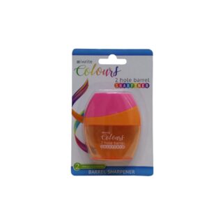 Iwrite 2 Hole Barrel Sharpener Pink/Org