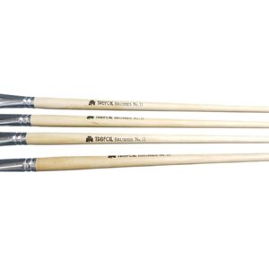 Trefoil Flat L/Handle Brush #11