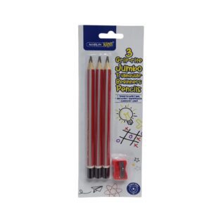 Marlin Kids Jumbo Triangular Pencils 3S Grip-Rite