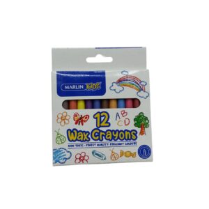 M/Kids Wax Crayons 8Mm 12'S