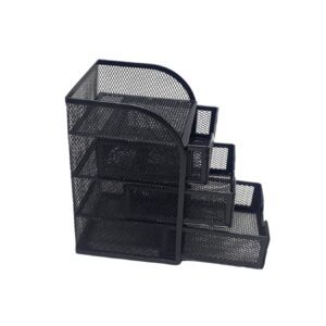 Mesh 3 Drawer Mini Desktop Organiser Blk M850