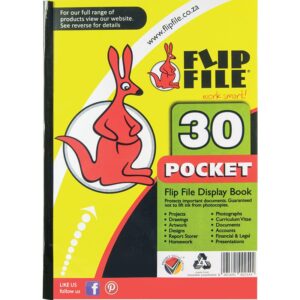 Flip File Kangaro A4 30 Pocket Ds/F