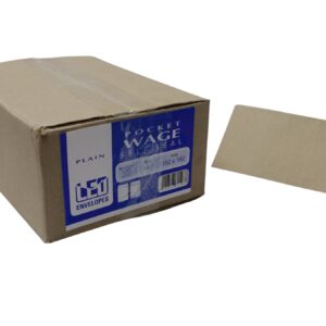 Plain Wage Envelopes Self Seal Manilla Box500
