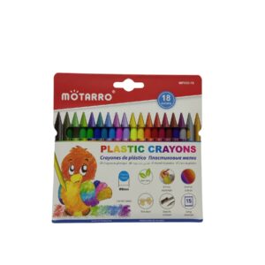 Motarro Plastic Crayons 18Pc