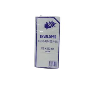 Envelope 50Pack White 110X220