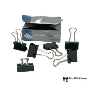 19Mm Foldback Clips Black (Each) 3020001/4873