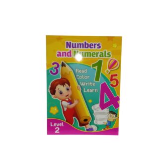 Numbers And Numerals Educational Coloring Book A4