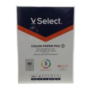 V Select Color Paper Pad 50Sheets Pastel