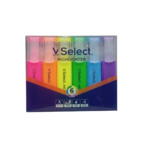 V Select Highliter 6Pk Asst
