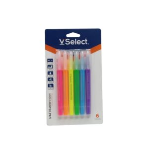 V Select Highliter Pen 6Colors