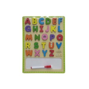 123 And Abc Wooden Puzzle Board With Pen (30X20cm)