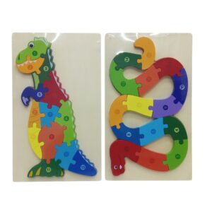 15Pce Shapes Wooden Puzzle (Assorted)