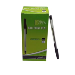 Treeline Crystal Barrel T Pen Black (50 Pens) Full Box