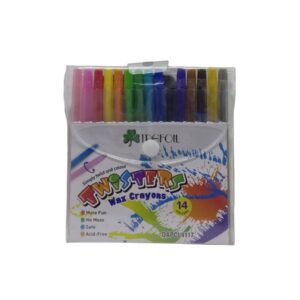 Trefoil Retractable Wax Crayons 14Pc