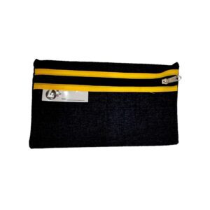 School Pencil Bag Denim 22Cm Asst
